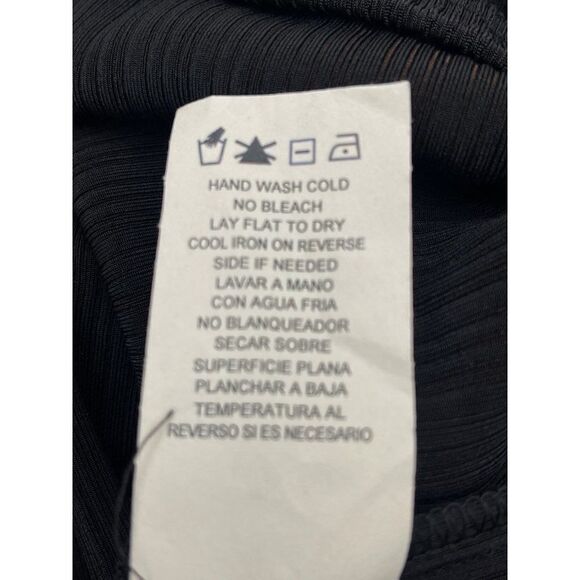 R&M Richards Black Sleeveless Crinkle Dress Size 8 NWT - Picture 7 of 8